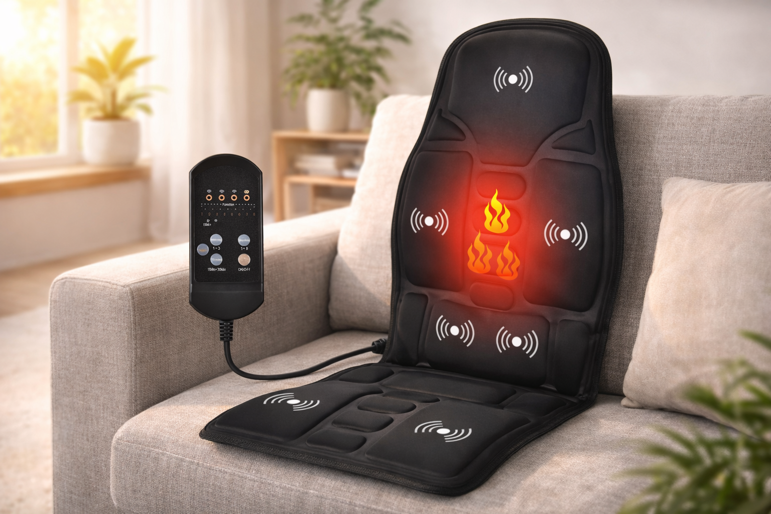 Chaise massage électrique et chauffant